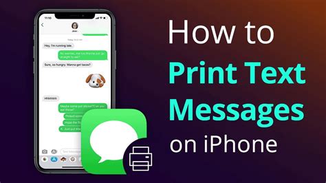 is there an app to print text messages from iphone